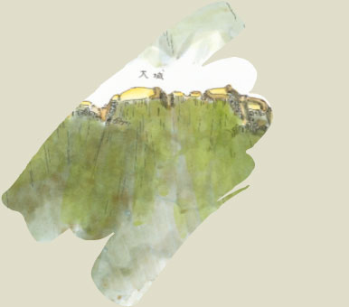 春山城跡鳥瞰図