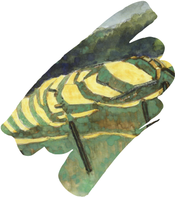 塩崎城跡 鳥瞰図