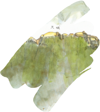 春山城跡 鳥瞰図