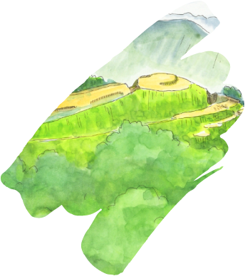 萩野城跡 鳥瞰図