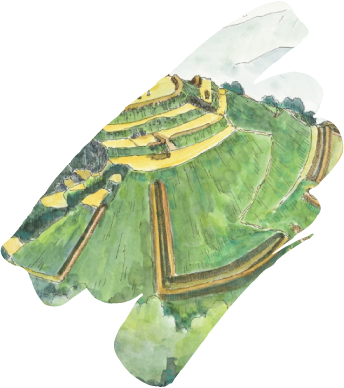 髻山城跡 鳥瞰図