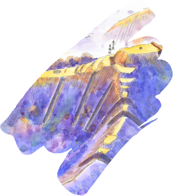 古城山城跡 鳥瞰図