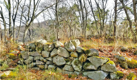 霜台城跡の石垣